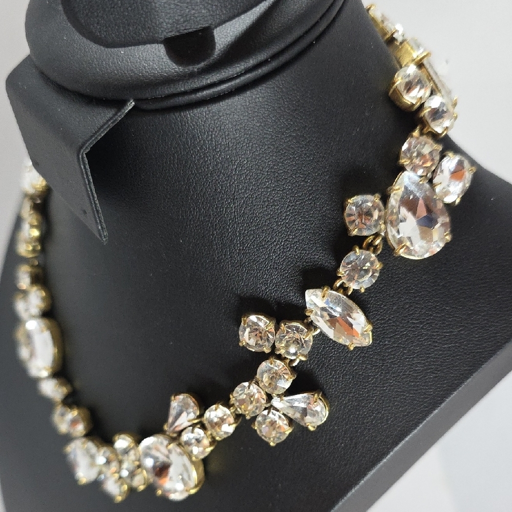 J. Crew Gold Crystal Necklace - Picture 6 of 11